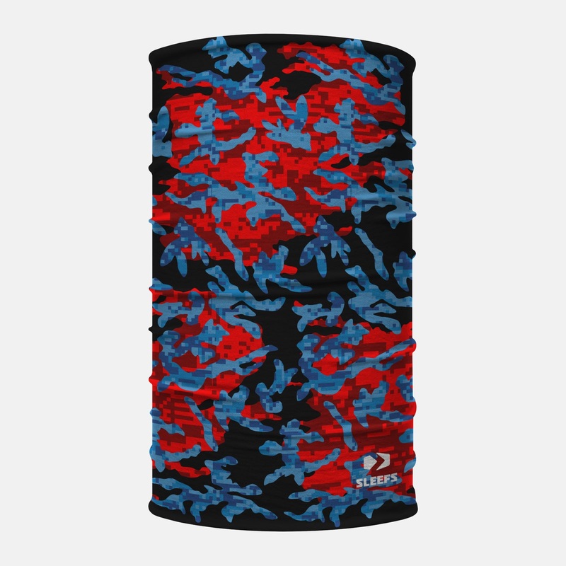Hybrid Infrared Neck Gaiter ONE SIZE Blue/Black/Red