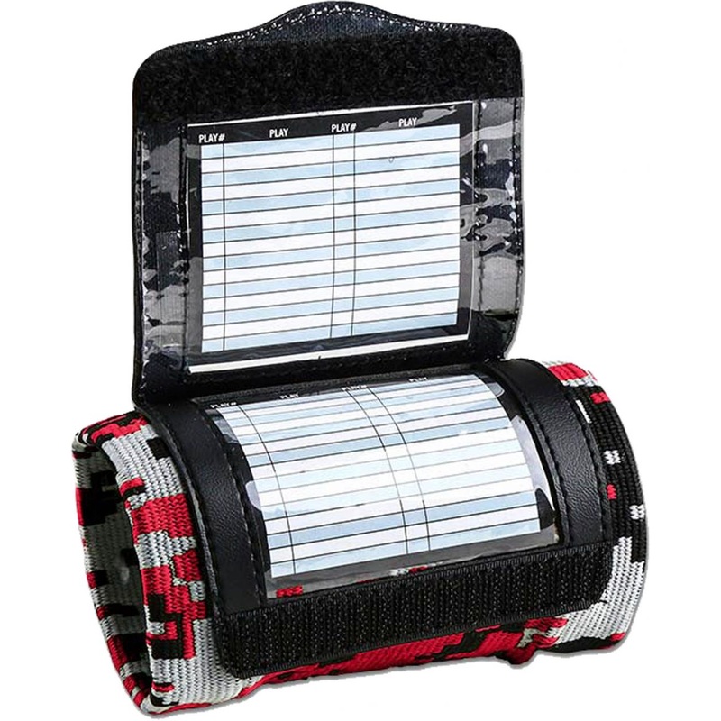 Champro Adult Camo Quarterback Playbook Triple SCARLET