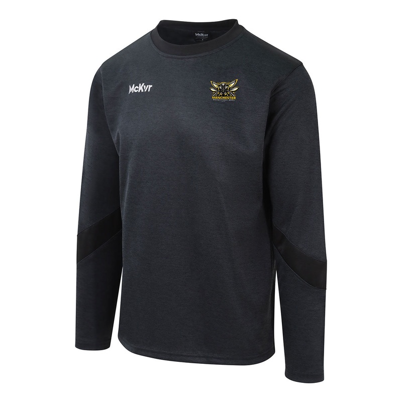 McKvr Manchester Mosquitoes AFL Core 22 Sweat Top – Adult – Black Small
