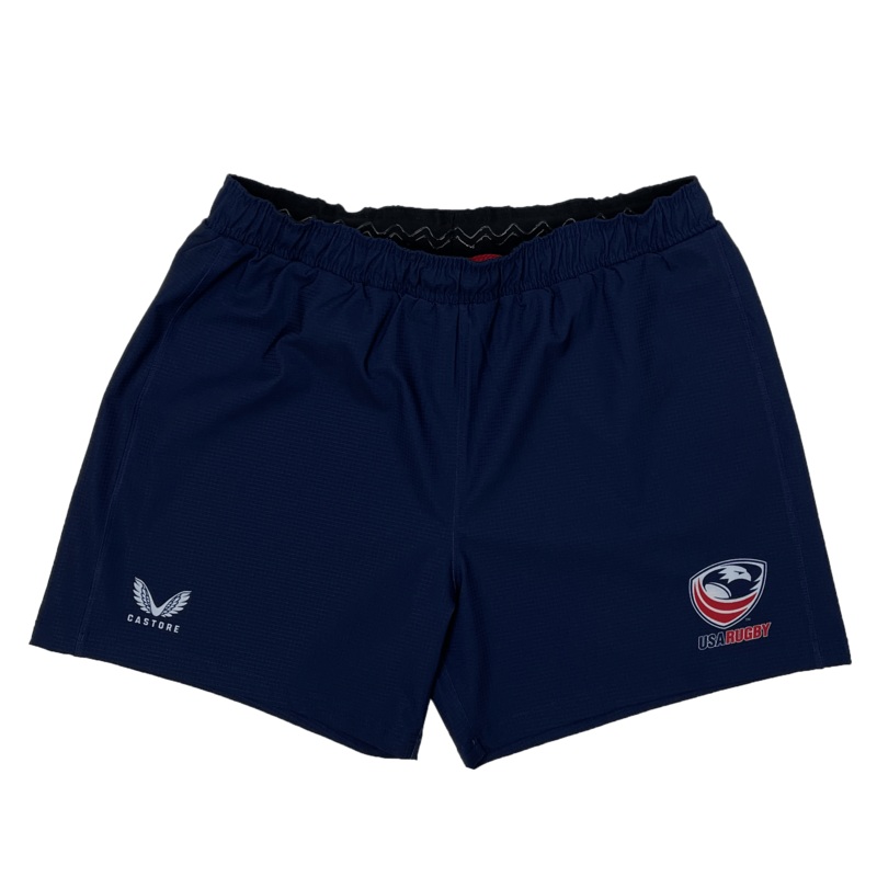 Women’s USA Rugby RWC Pro Away Shorts by Castore 8 Navy