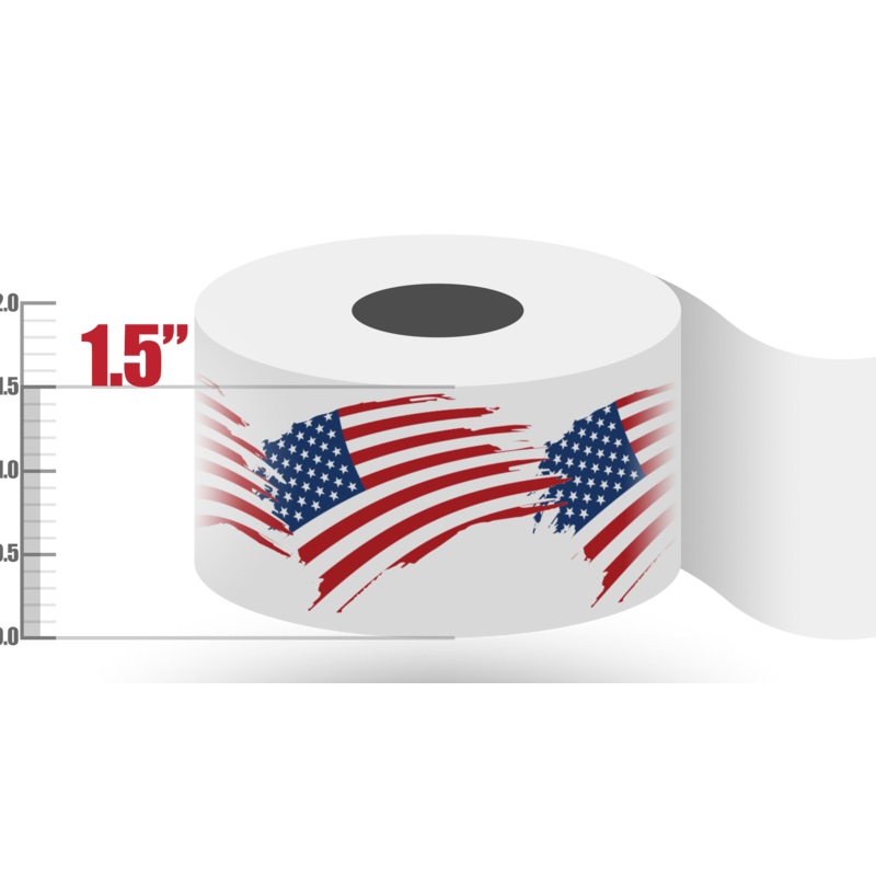 1.5″ American Flag Tape 5 Rolls  $27.50 ($5.50/Roll)