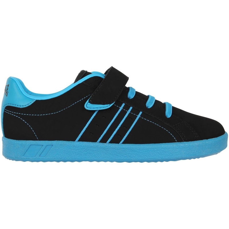 Lonsdale Oval Childrens Trainers C10 (28) Black/Blue