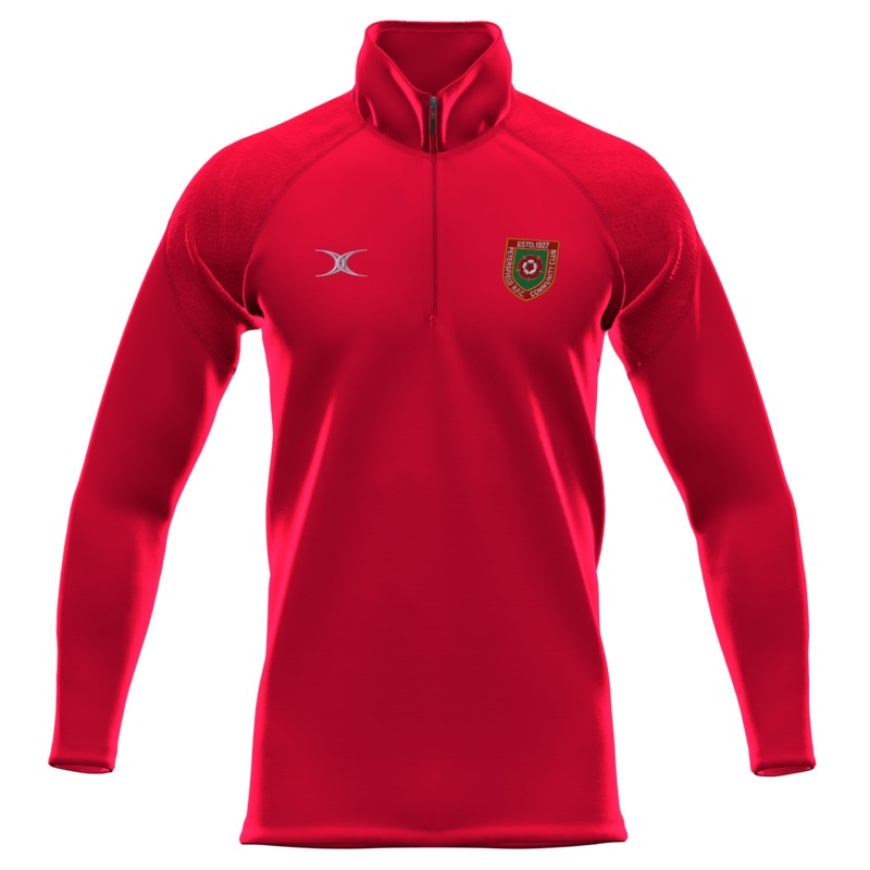 Petersfield RFC Senior’s Red GTS 1/4 Zip Fleece Extra Small