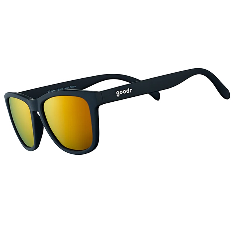 goodr Whiskey Shots with Satan Sunglasses