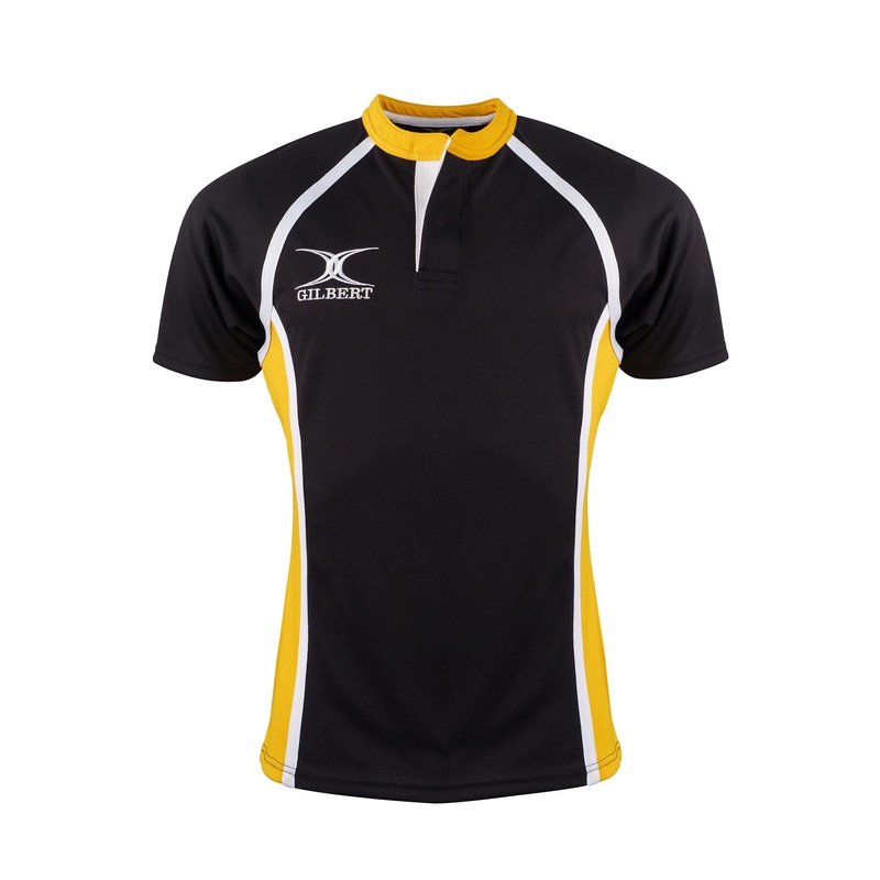 XACT Two Tone Match Shirt – Senior Black / Amber 2XS