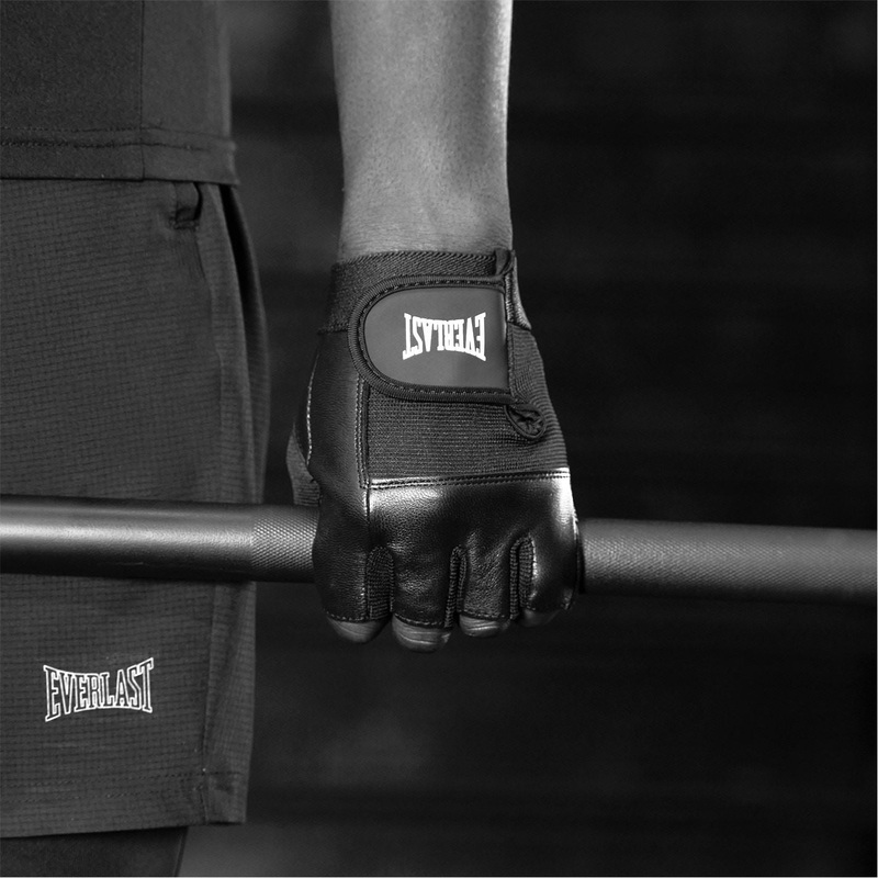 Everlast Leather Fitness Gloves Adults XL Black