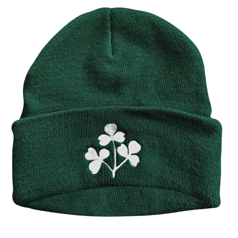 Irish Shamrock Knit Cap