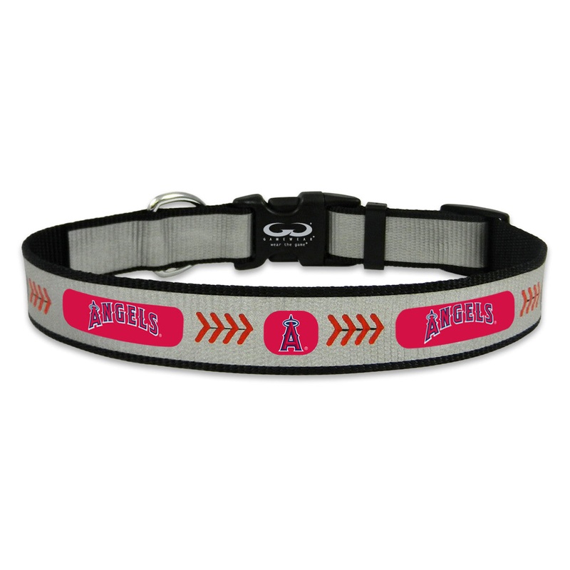 Gamewear Los Angeles Angels Reflective Baseball Pet Collar Size Medium