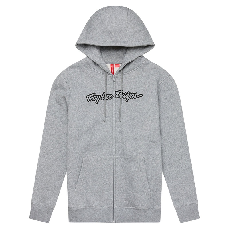 Zip Up Hoodie Signature Gray Heather GRAY HEATHER SM
