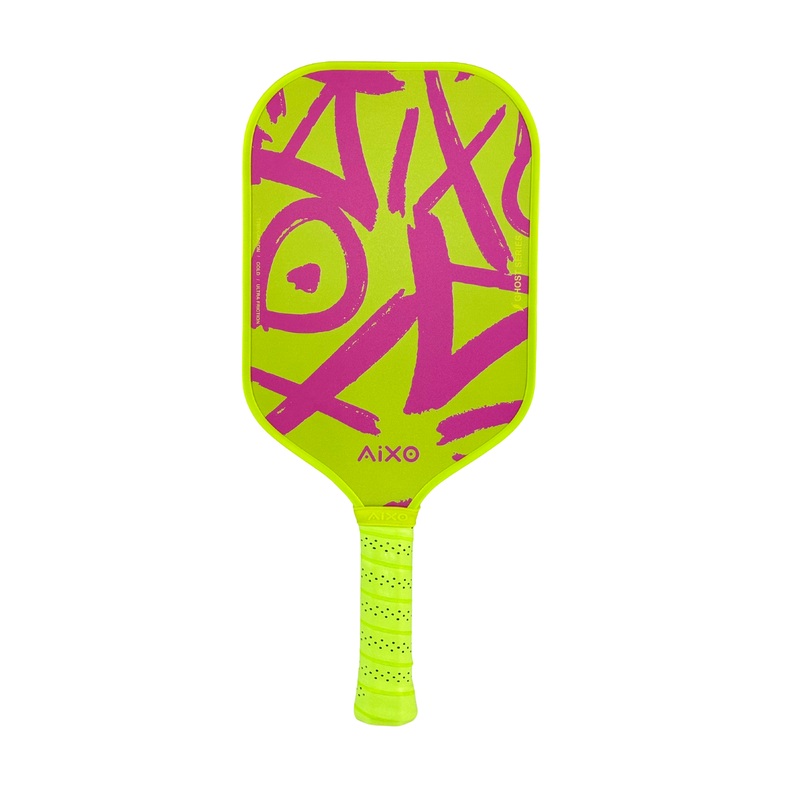 Aixo CP03 Ghost Series Neotag T700 Carbon Pickleball Padel Pink/Green One Size