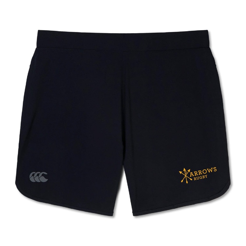 Arrows Rugby Club Women’s Elite Woven Short by Canterbury 8 Black