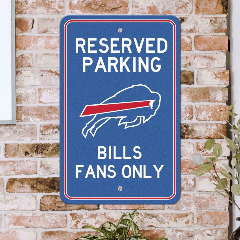 Fanmats Buffalo Bills Team Color Reserved Parking Sign Dcor 18″ X 11.5″ Lightweight