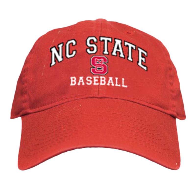 NC State Wolfpack Baseball Red Relaxed Fit Adjustable Hat