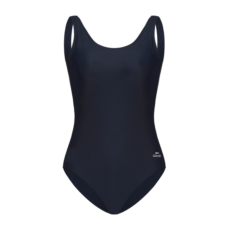 Slazenger Lycra Xtra Life  Basic Swimsuit Ladies 12 (40) Navy