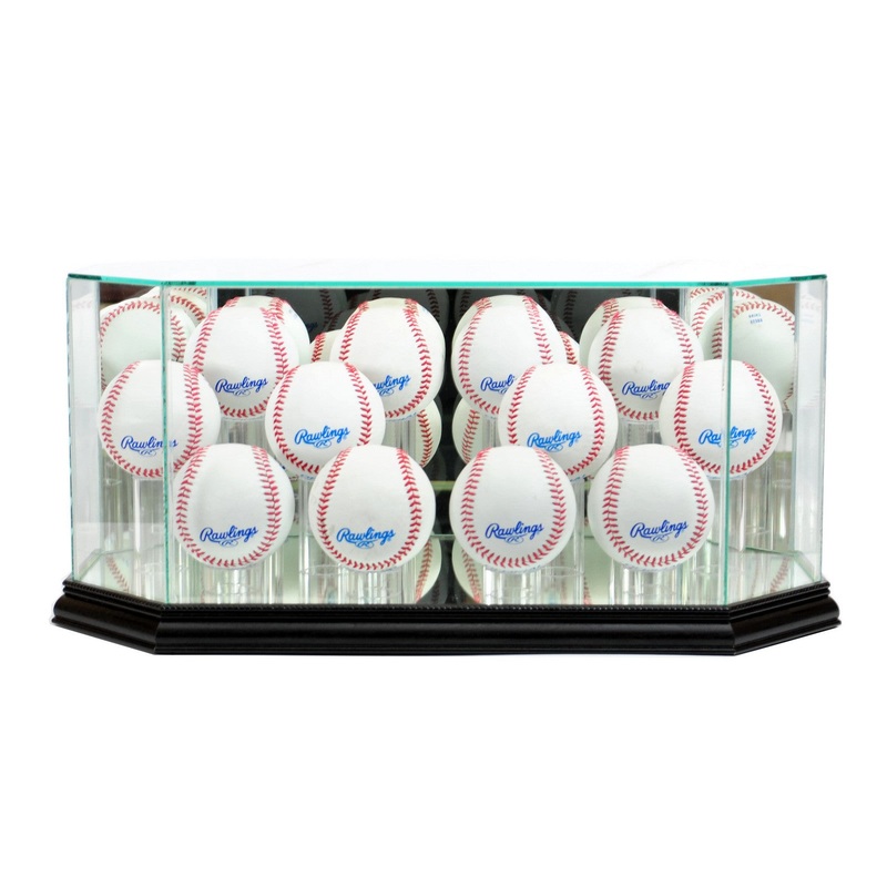 12 Ball Baseball Display Case with Mirror