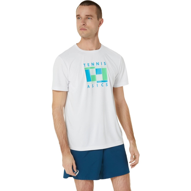 Asics Men’s GS Graphic Tee Brilliant White XS