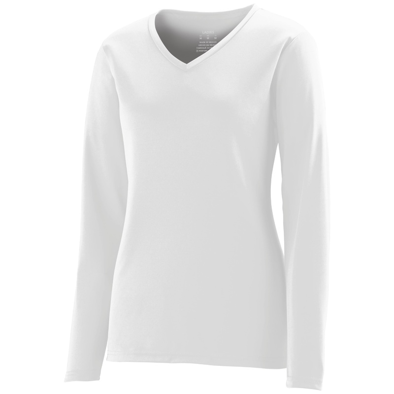 Augusta Women’s NexGen Wicking Long Sleeve Tee BLACK XS