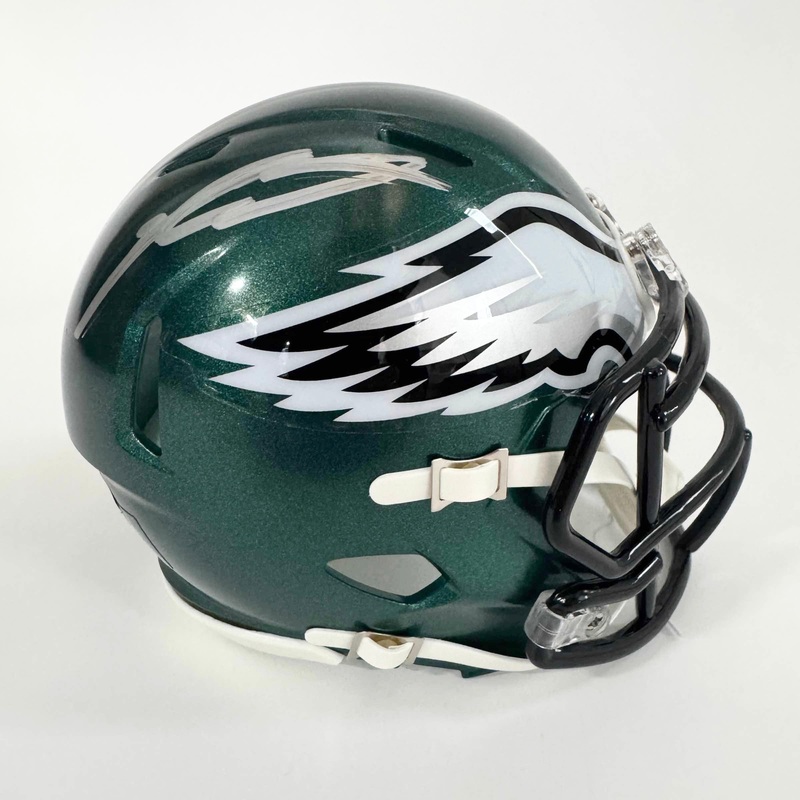 Autographed Philadelphia Eagles Jalen Carter Mini Football Helmet