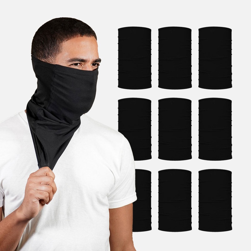 Black Neck Gaiter Multi-Pack Black 10