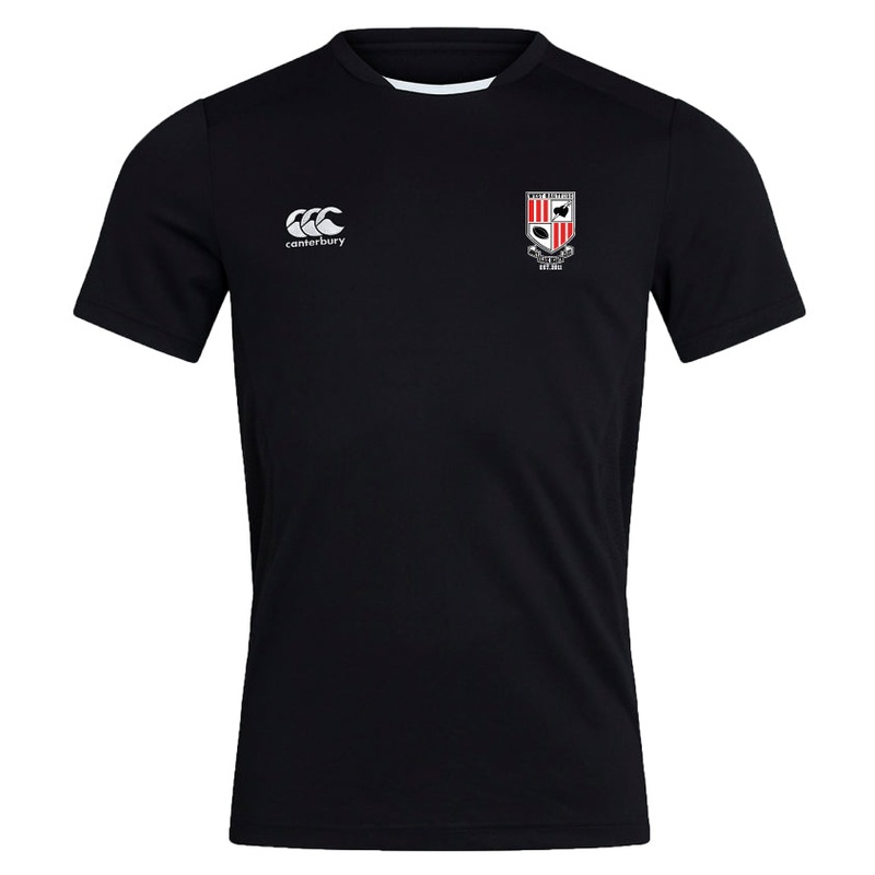 West Hartford Rugby Club Dry Tee by Canterbury Y4 Black