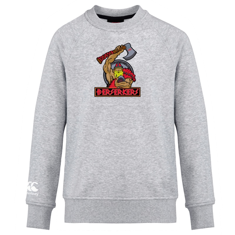 Berserkers Club Crew Sweatshirt by Canterbury XS Black