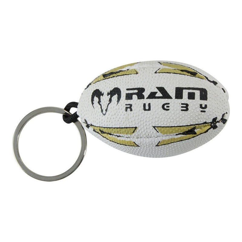 Rugby Ball Keyring – Rubber