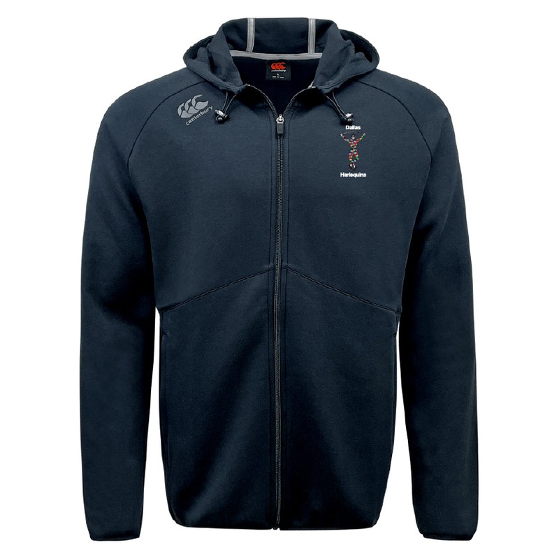 Dallas Harlequins Tempo Vapodri Full-Zip Hoodie by Canterbury XS Black