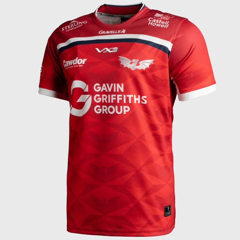VX3 Scarlets Home Replica Rugby Shirt 2025/26 S
