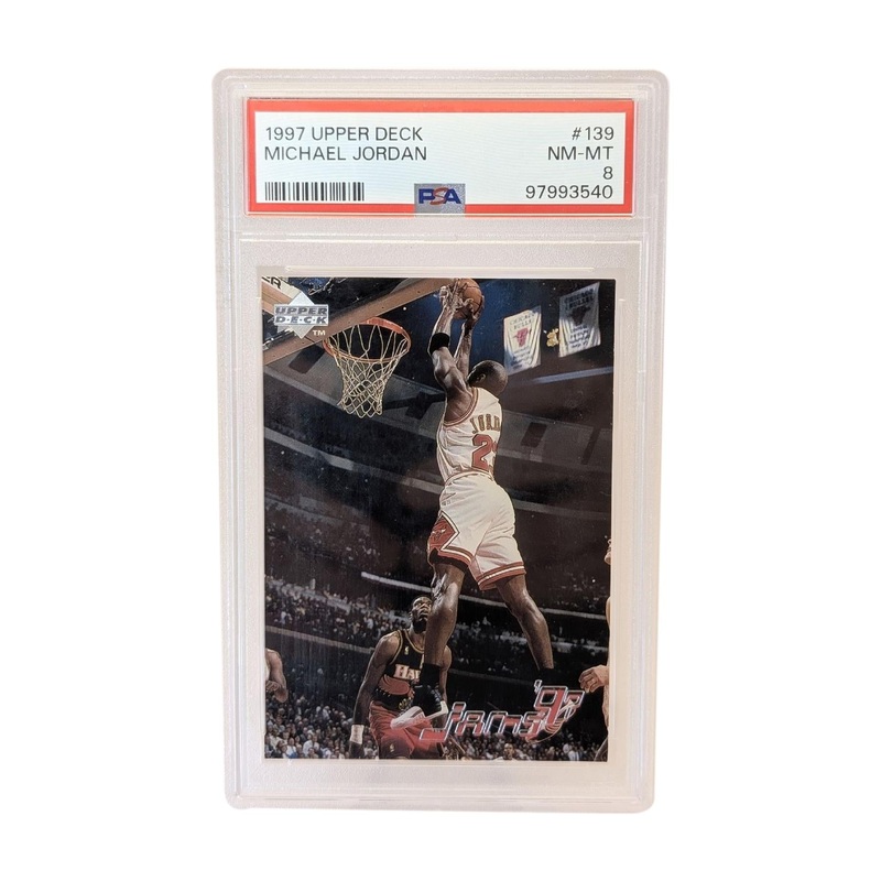 1997 Upper Deck Michael Jordan #139 Chicago Bulls PSA 8 NM-MT