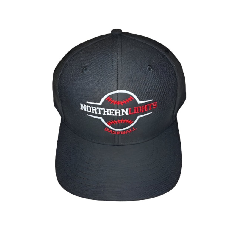 Northern Lights Richardson Wool Blend Fitted (6-Stitch bill) Combo Hat 6 5/8 Black