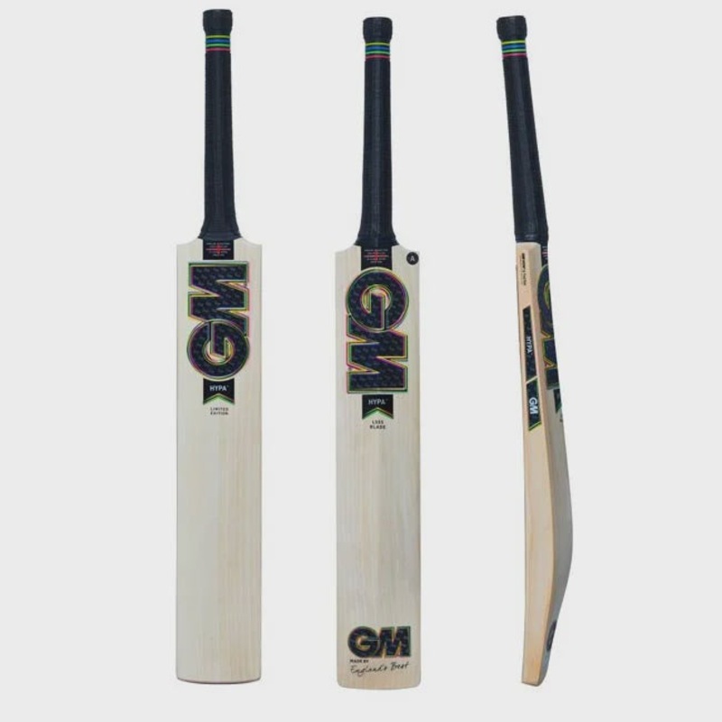 Gunn & Moore Hypa DXM Premier GM Now! & Toeteck Cricket Bat -Junior Size 4