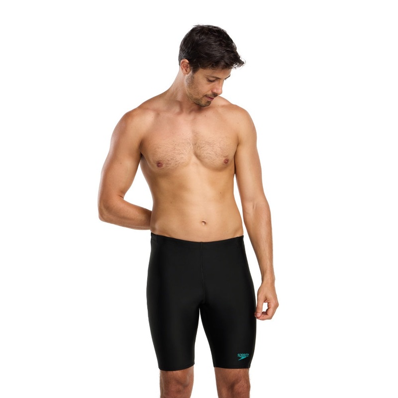 Speedo Mens Sport Logo Jammer – Black/Teal 12/32