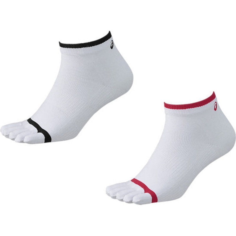 Asics 2 Pack Low Cut Toe (5 Finger) Socks 24cm
