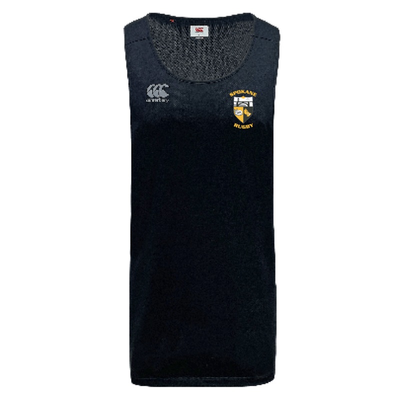Spokane Rugby Tempo Vapodri Singlet by Canterbury XS Black