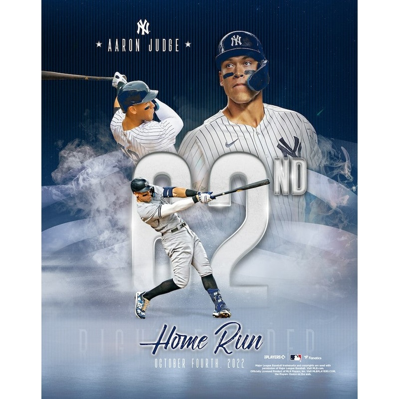 Aaron Judge AL Record 62nd Home Run New York Yankees 8″ x 10″ Baseball Collage Photo