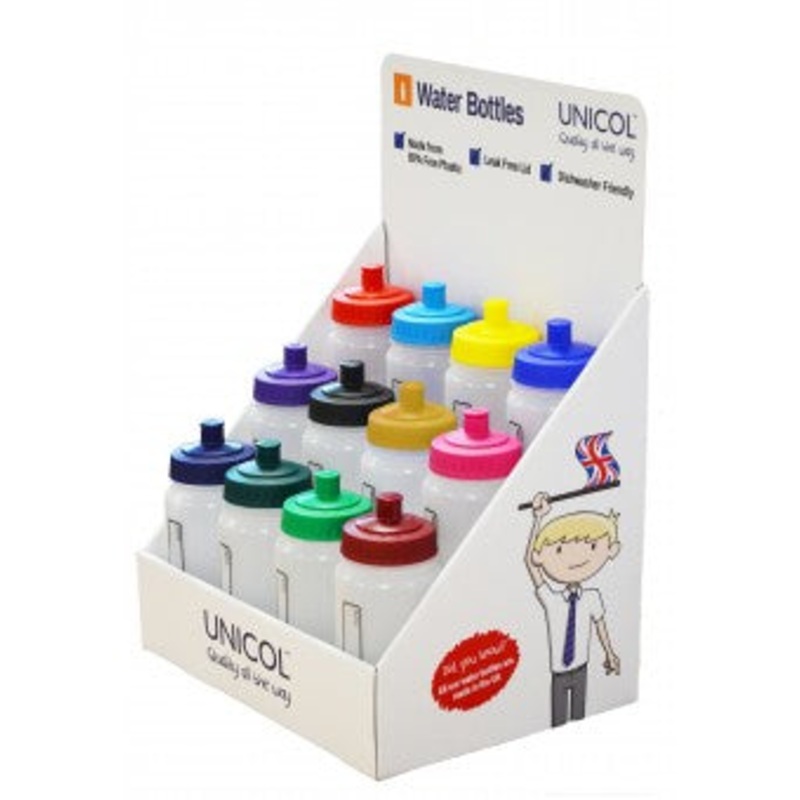 School Water Bottle Black