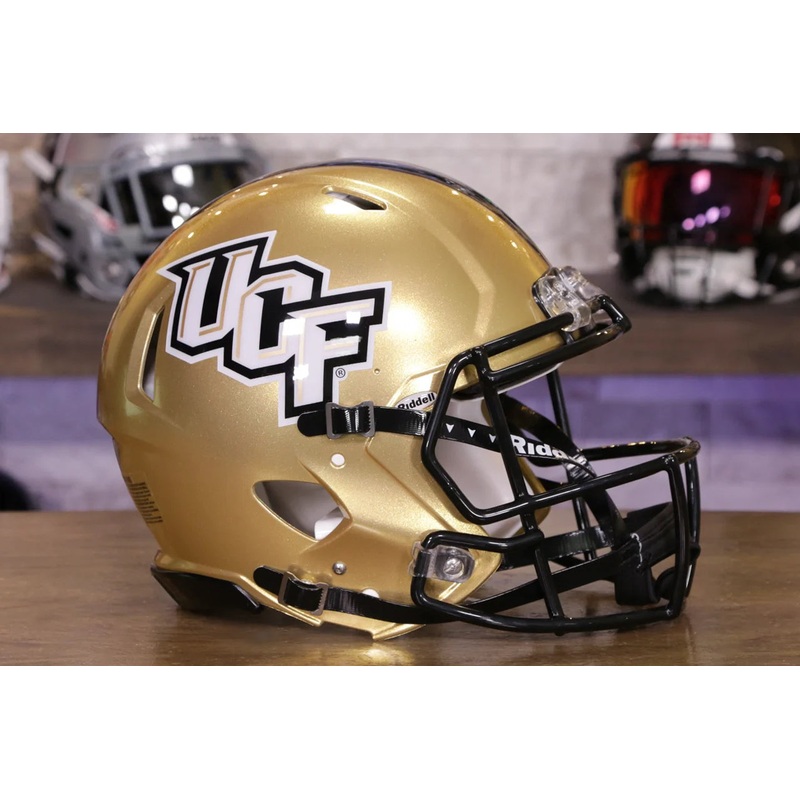 UCF Knights Riddell Speed Authentic Helmet – Gold
