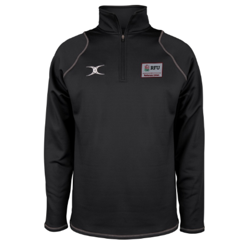 RFU Referees Union Senior’s Black Quest Mens 1/4 Zip Fleece Extra Small