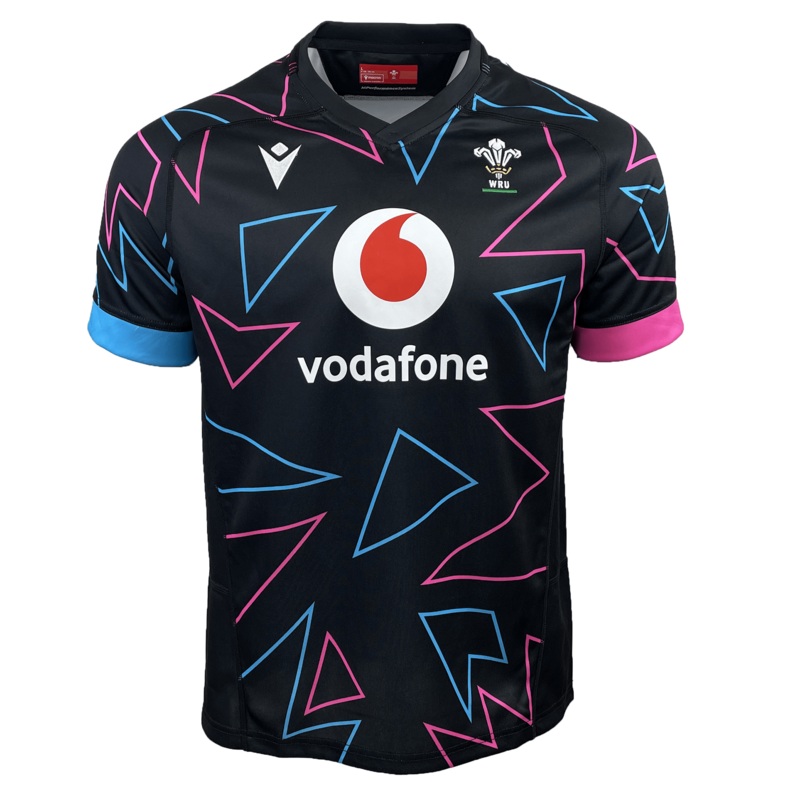 Wales 24/25 Pathway Away Jersey by Macron S Black