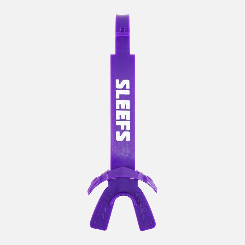 Hue Purple X Football Mouthguard with Logo Purple