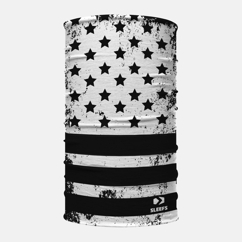 Snow Usa Flag Neck Gaiter ONE SIZE White/Black