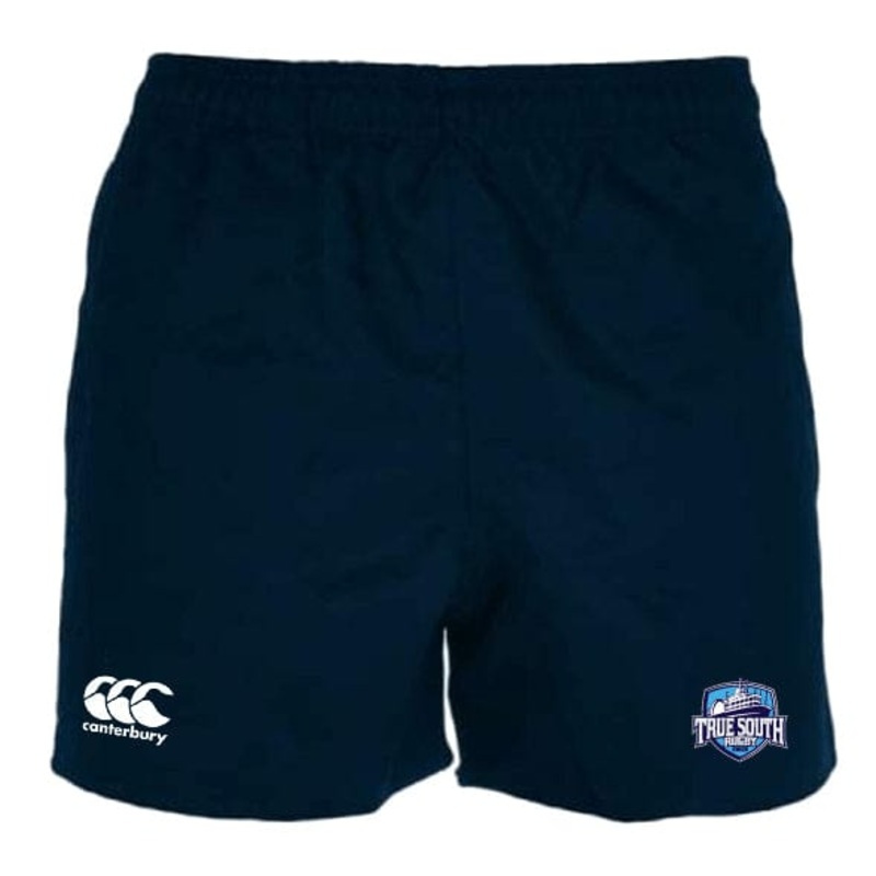 True South Rugby Union Professional Polyester Rugby Short by Canterbury Y6 Navy