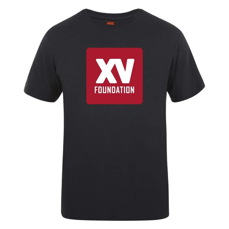 XV Foundation Club Plain Tee by Canterbury Y4 Black