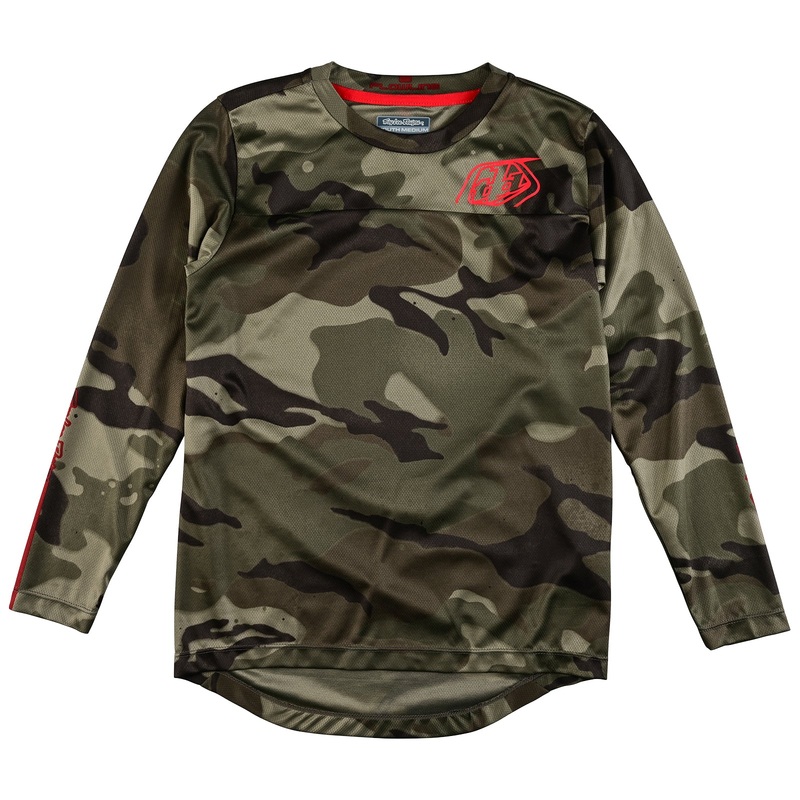 Youth Flowline LS Jersey Spray Camo Army ARMY XS