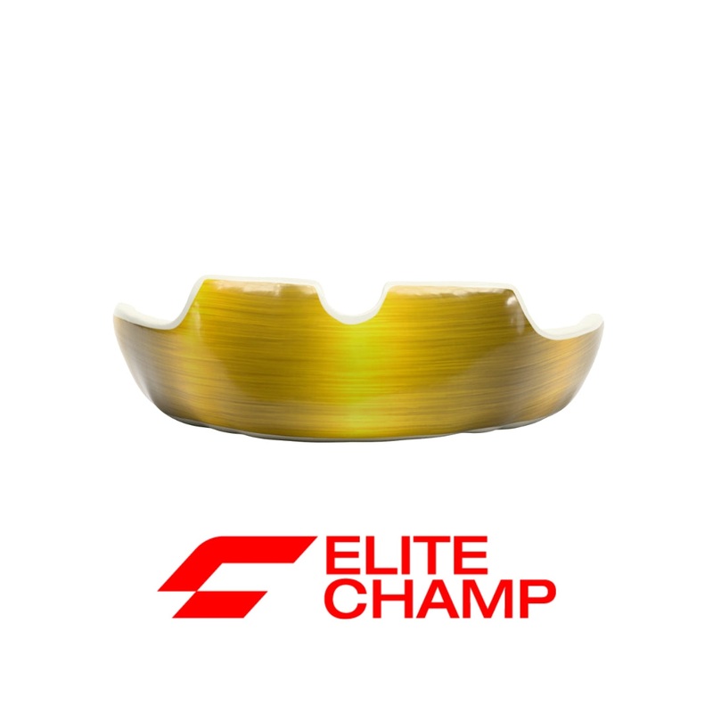 EliteCHAMP – GoldFace Mouthguard Male (+16) Snowboarding