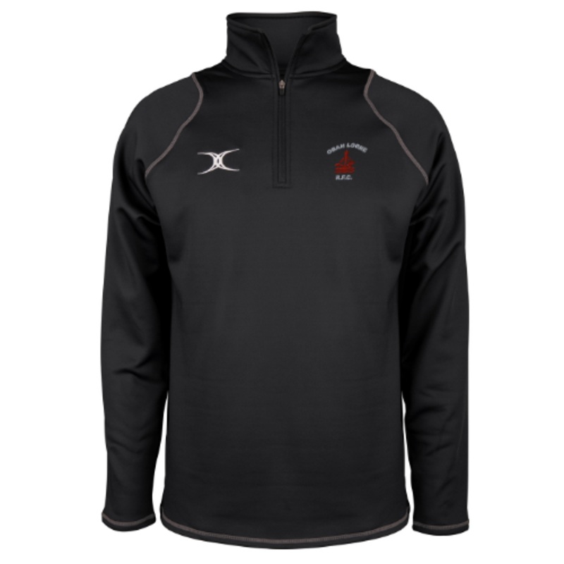 Oban Lorne RFC Junior’s Black Quest Mens 1/4 Zip Fleece 5 – 6 Yrs