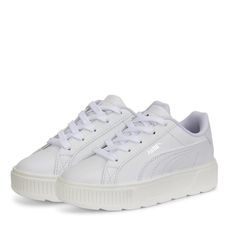 Puma Karmen Low Trainers Girls C10 (28) White/White