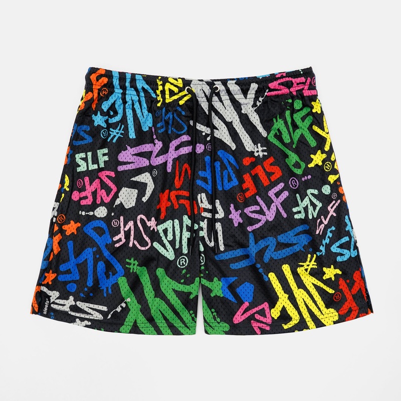 SLF Vivid Pattern Shorts – 7″ S Multicolor