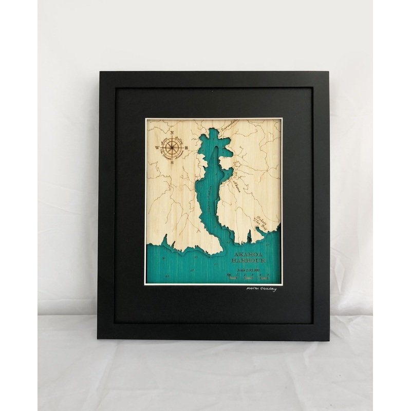 Akaroa Harbour – 3D Topographical Map