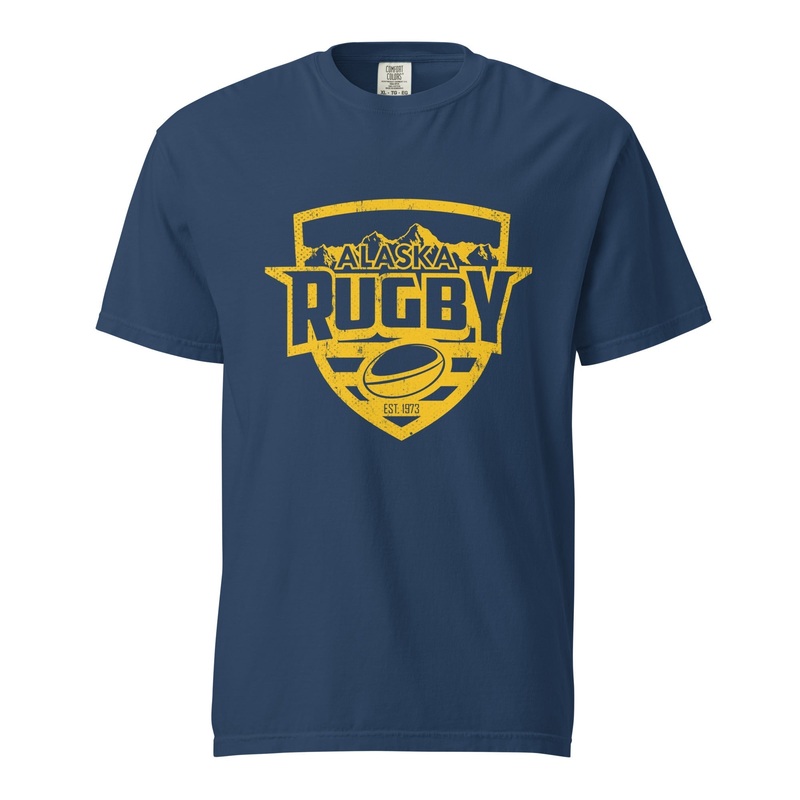 Alaska Rugby Garment Dyed T-Shirt Black S